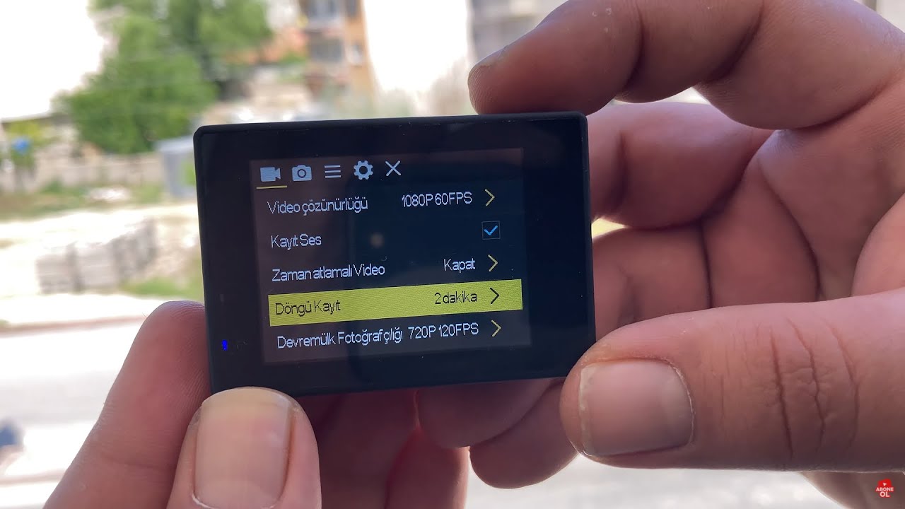 Sjcam Carbon 4K Wi-fi Aksiyon Kamera Ayarları