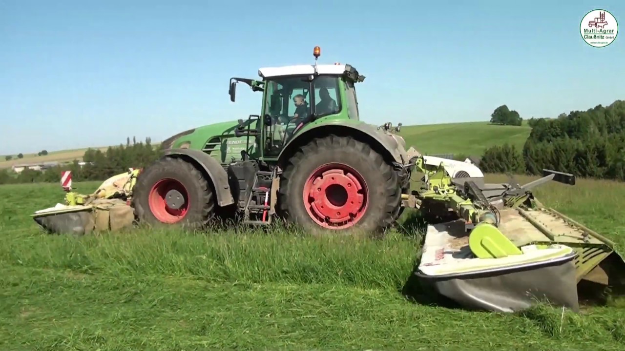 Grasernte vom Mähen bis zur Silage - Wiese - Multi Agrar Claußnitz GmbH, Claas, JCB, Big Farming