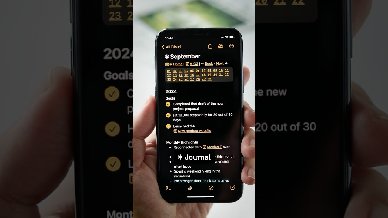 Навсегда ✱ Заметки: 3 уровня для освоения организации заметок Apple #applenotes #digitalnotetaking