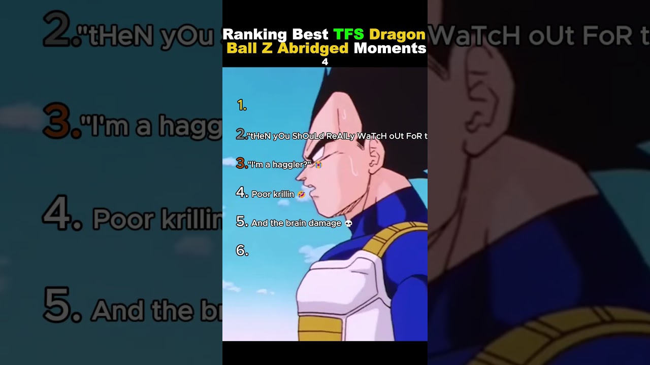 Ranking TFS DBZA Moments 4 #funny #funnyvideo #viralvideo #anime #dbzabridged #dbza #dbz #goku #lol