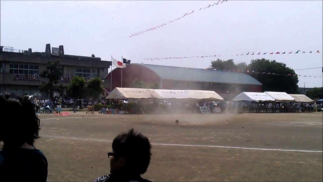 (ハプニング）2014　小学校の運動会で巨大つむじ風発生！長編