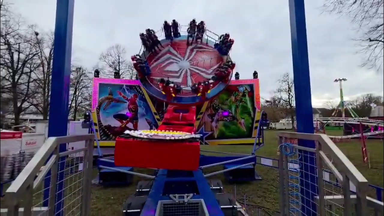 Matějská pouť 2026 - (ZAHÁJENÍ) ATRAKCE SPIDERMAN ZA / ATTRACTION SPIDERMAN OFF-RIDE