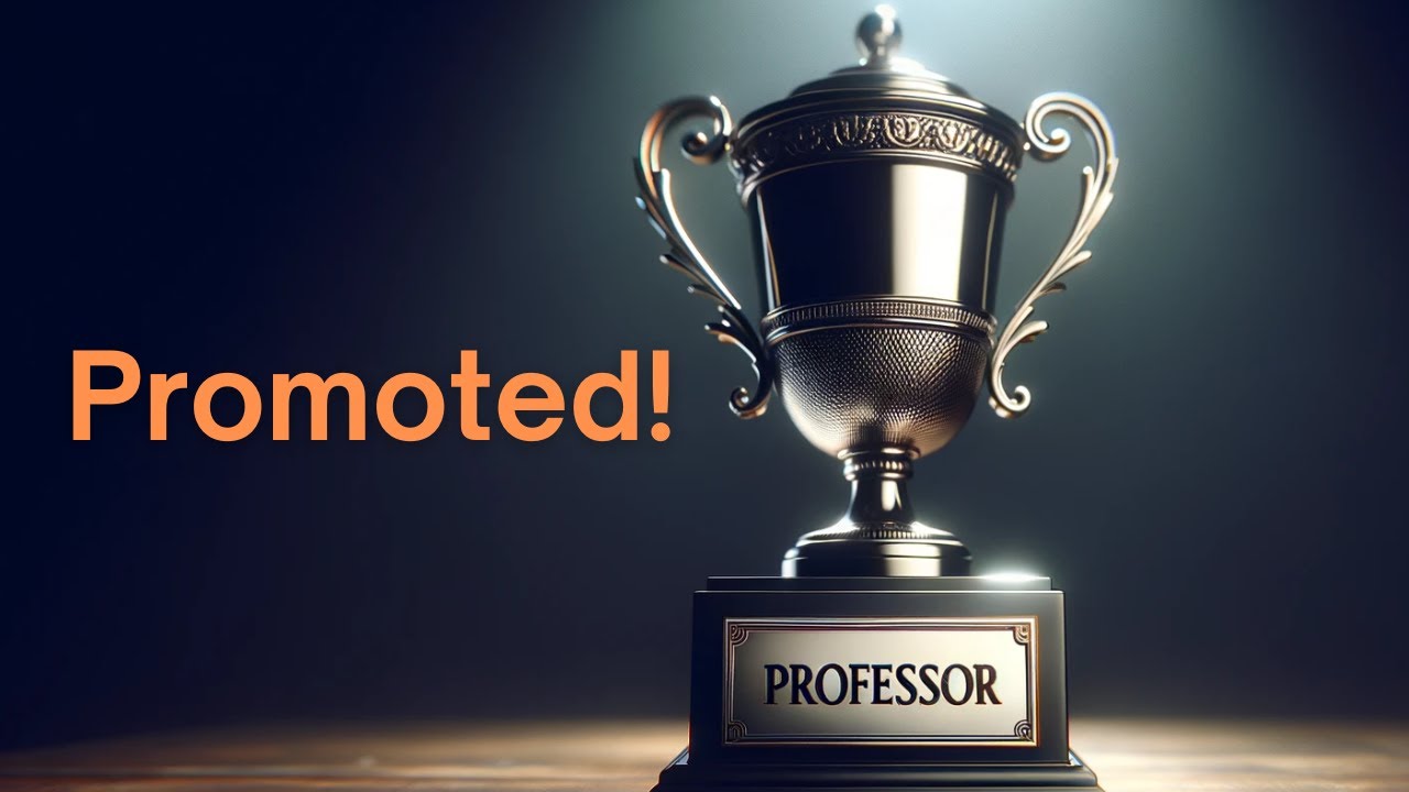 Three decades later... I'm a Professor!