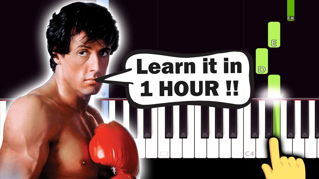 Rocky III - Eye of the Tiger (Survivor) - EASY Piano tutorial