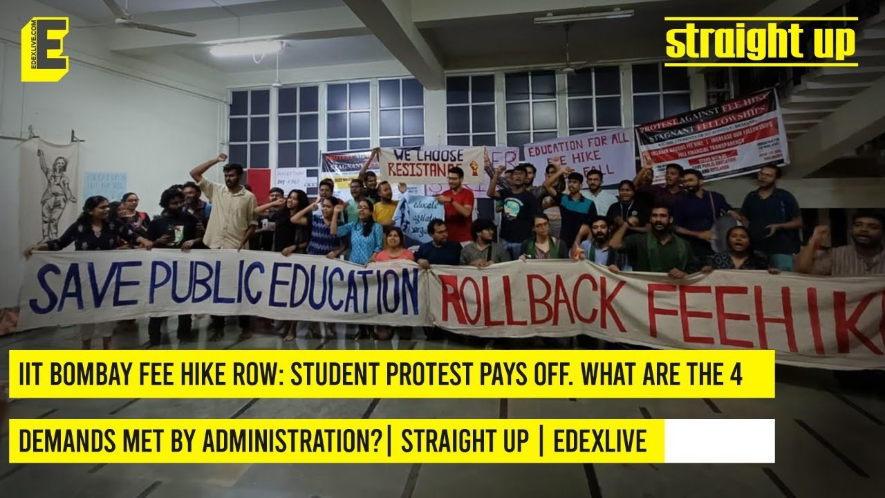 IIT Bombay Fee Hike Row: Student protest pays off. What are 4 demands met by admin? | Straight Up