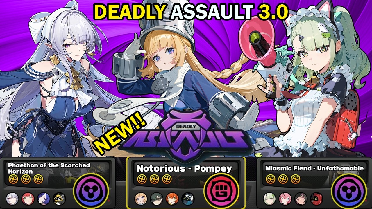 NEW Deadly Assault! | Velina, Norma & Sunna! | 9 Star Clear | Zenless Zone Zero ZZZ 3.0【ゼンゼロ】