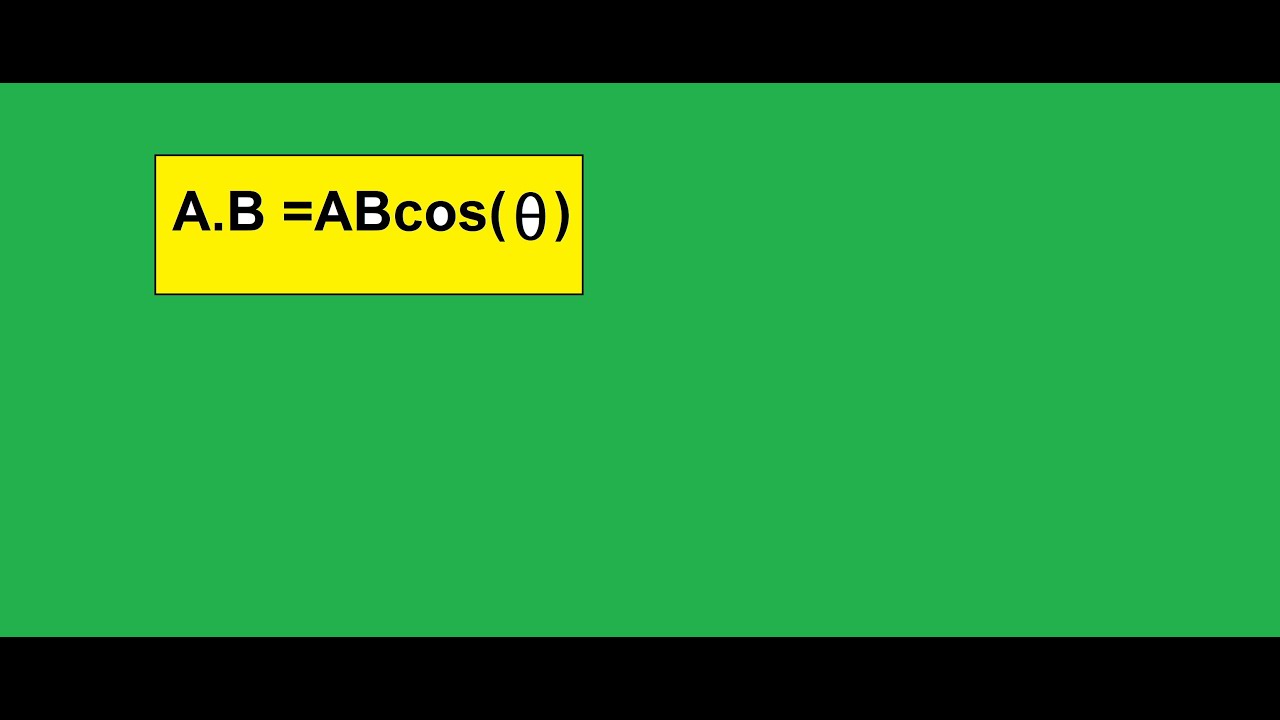 Dot products in vectors   الضرب النقطي