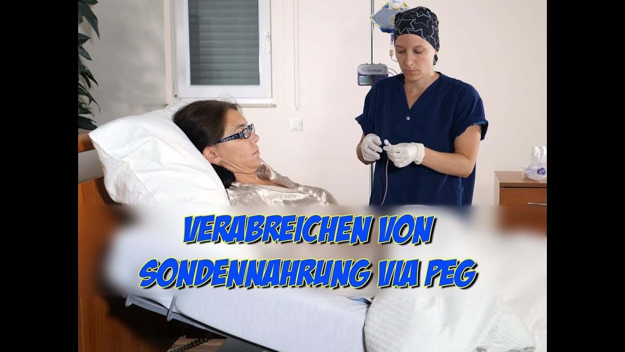 Verabreichen von Sondennahrung via PEG