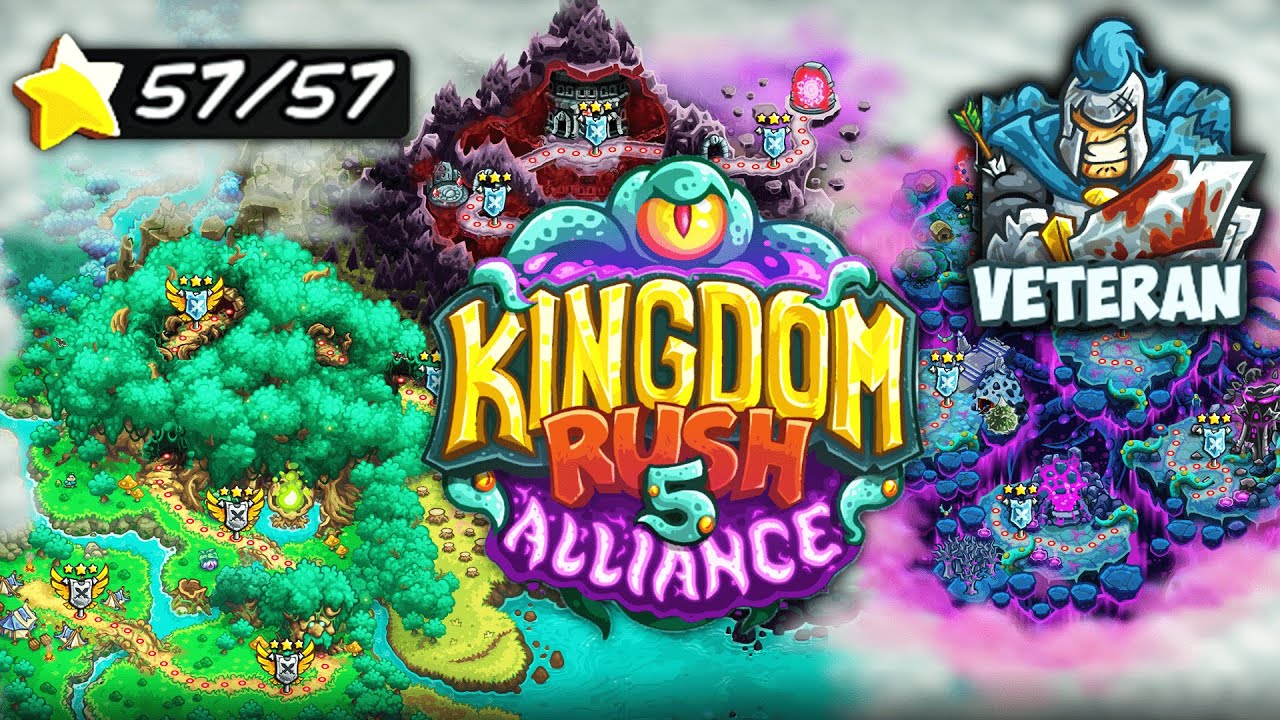 Kingdom Rush 5: Alliance FULL GAME | Veteran | 3 Stars | No Lives Lost