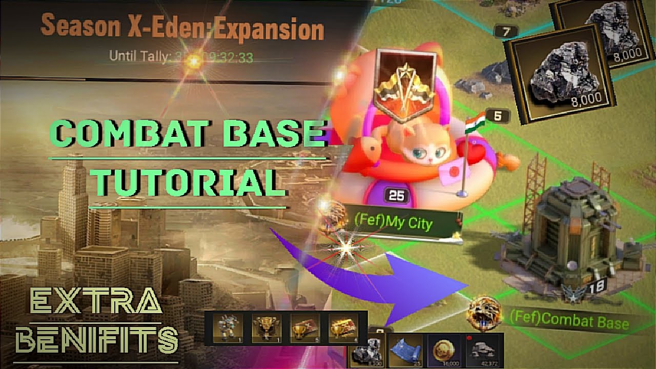 LAST SHELTER SURVIVAL: COMBAT BASE TUTORIAL ( NEW BASE ) EDEN EXPENSION 🤗