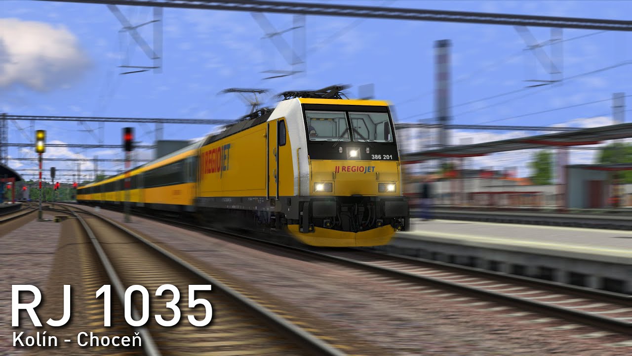 Train Simulator 2021 | RJ 386.201 | Kolín - Brno hl.n. | RJ 1035