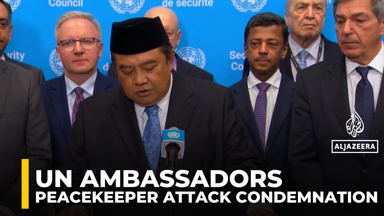 UN ambassadors condemn deadly attacks on peacekeepers in Lebanon