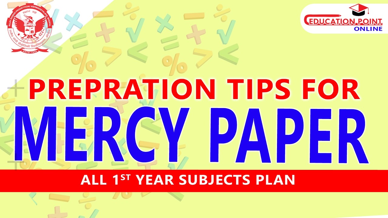 RGPV Mercy Paper Preparation Tips