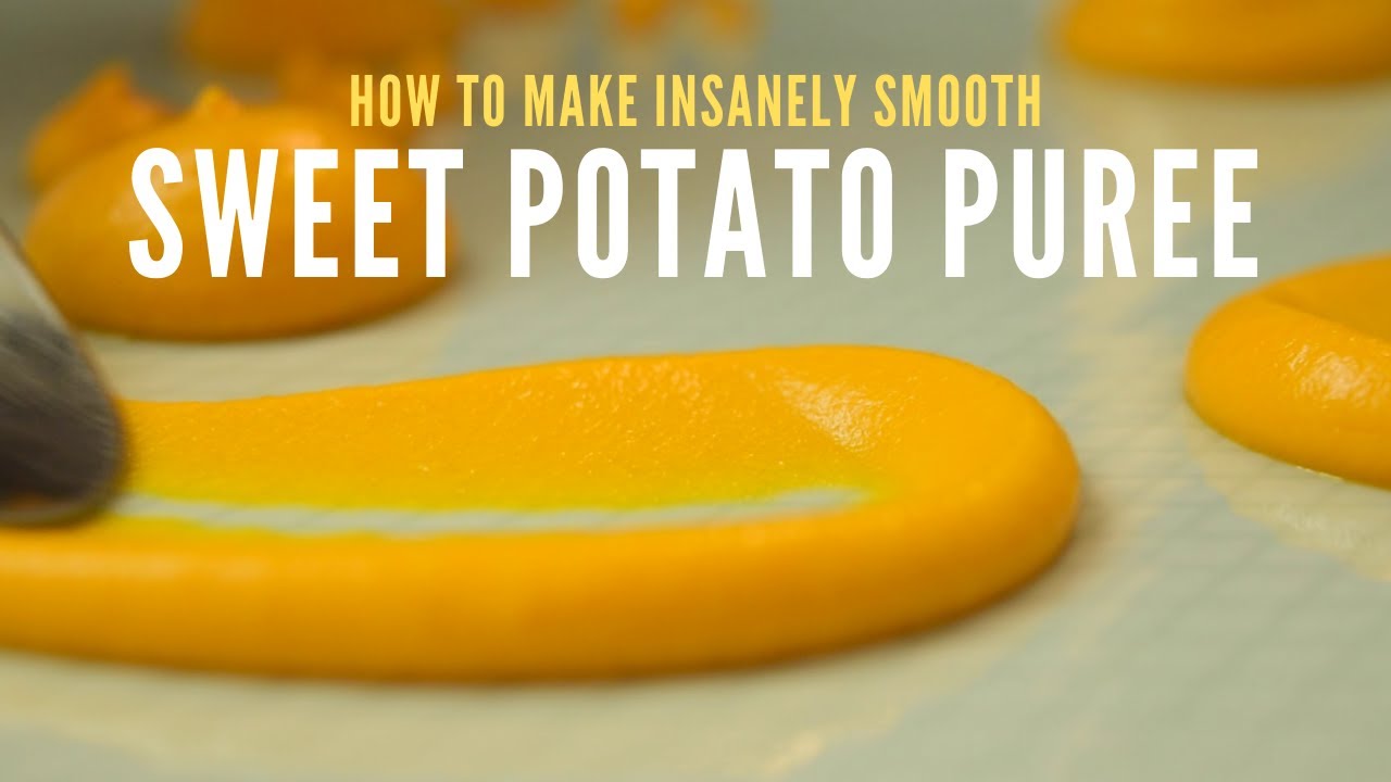 Insanely smooth Sweet Potato Puree [부드러운 고구마 얌 퓨레]
