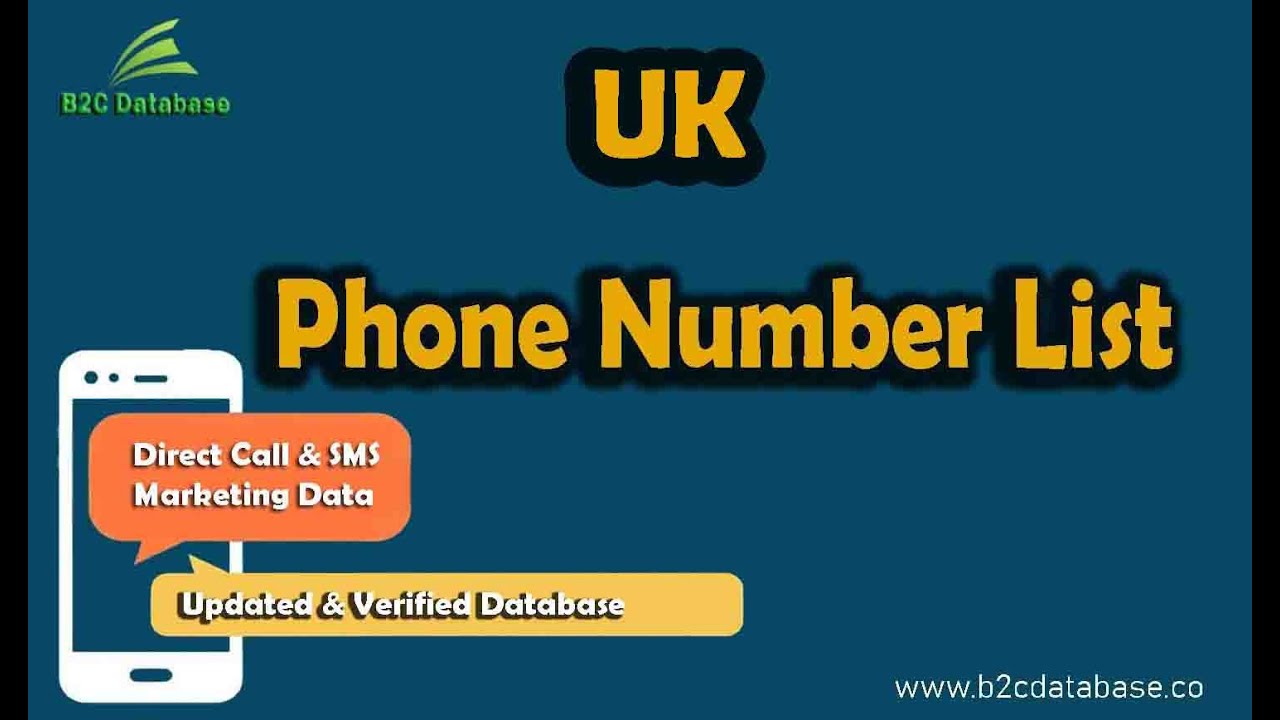 UK Phone Number List & Contact Lists