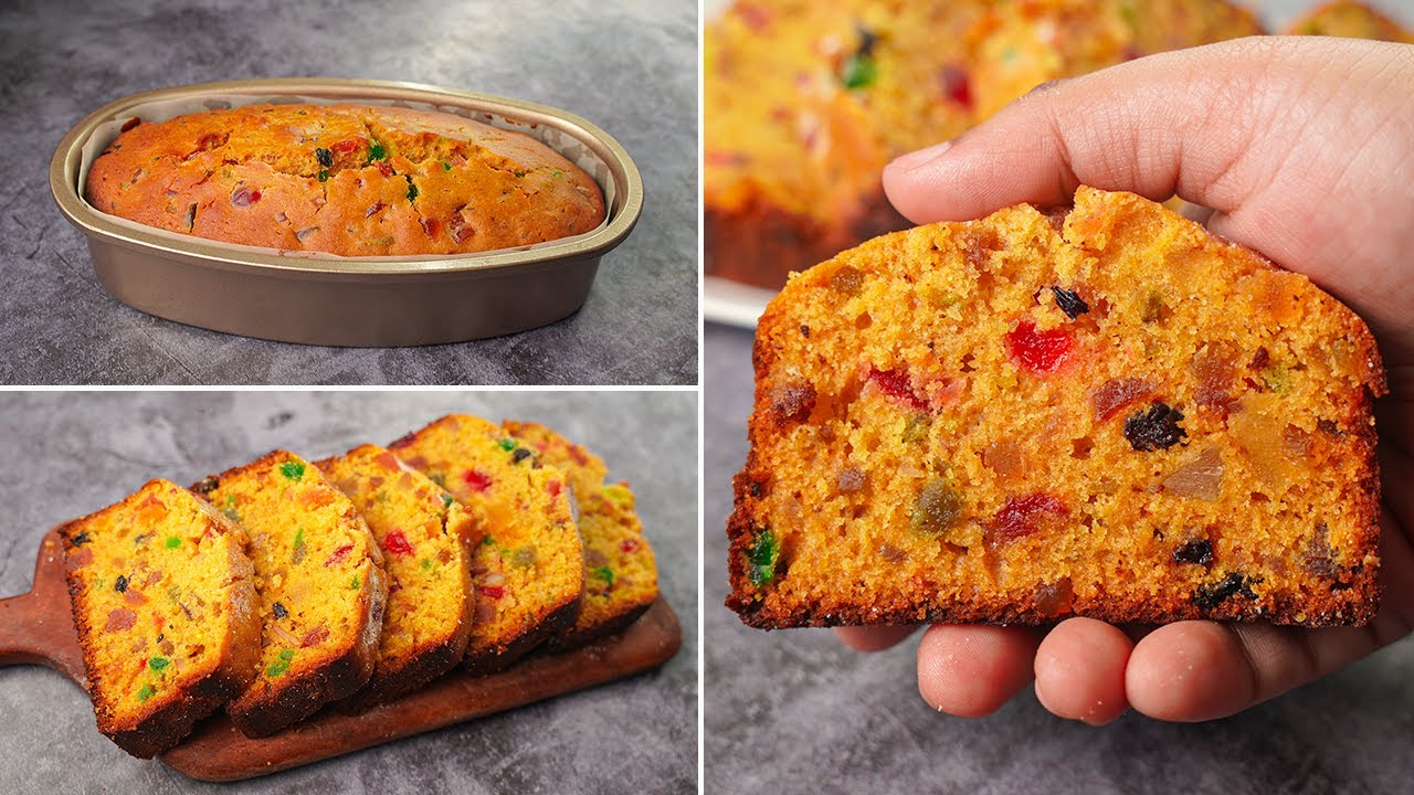 Christmas Fruit Cake | Eggless & Without Oven | Yummy