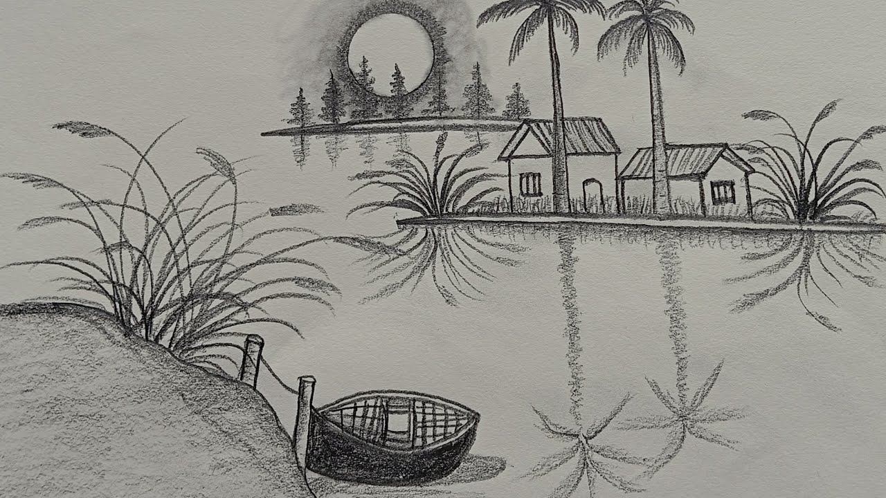 Scenery drawing. #video 