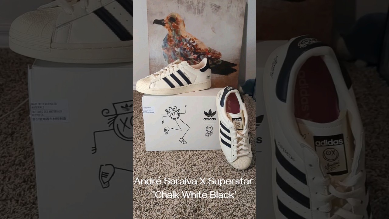 Andr&eacute; Saraiva X Superstar 'chalk white black'      #adidas #superstar #shoes #nike #sneakers  #fyp