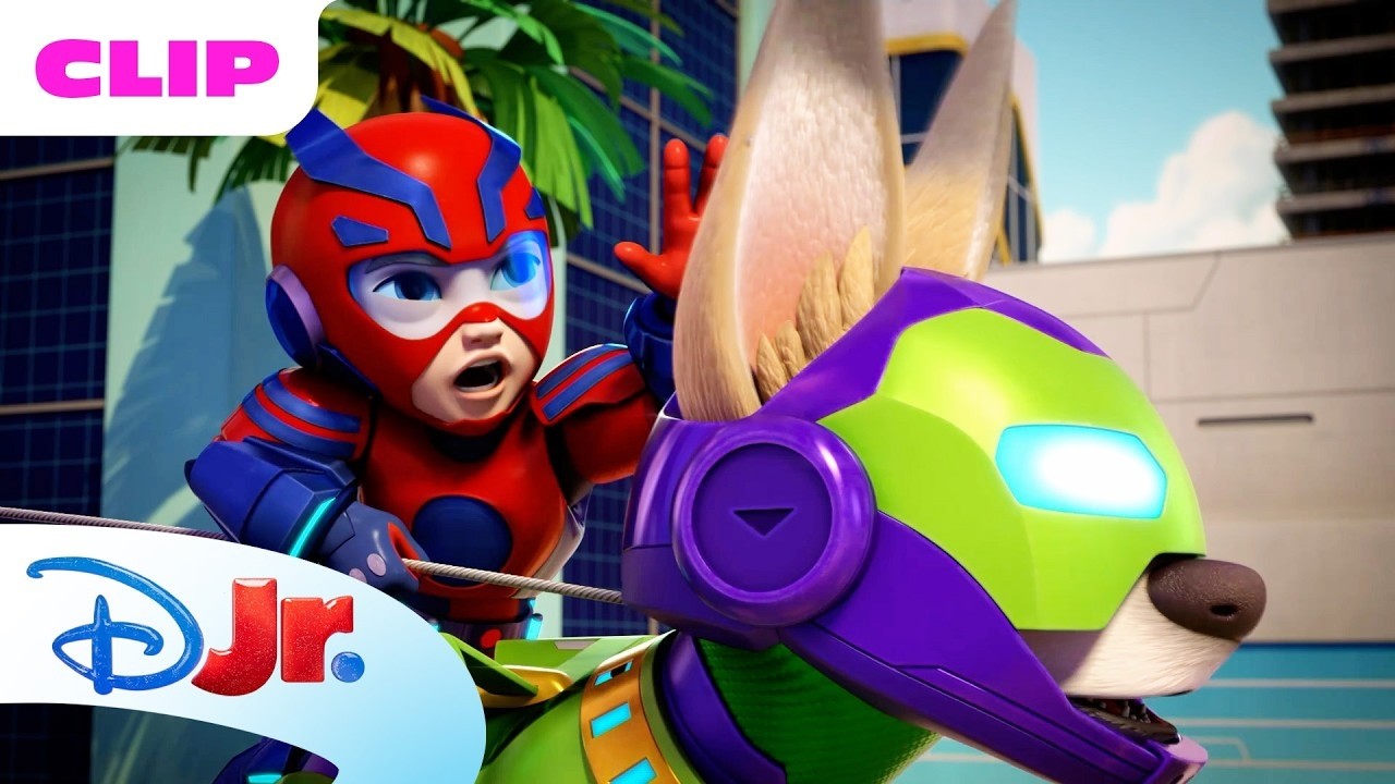 Gamma Grows Giant-sized! 🐶🤩 | Marvel's Iron Man and his Awesome Friends | Disney Jr. x Marvel HQ