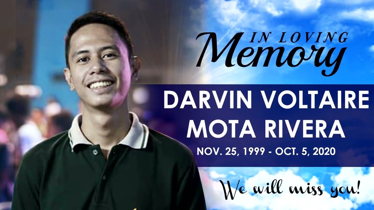 Tribute to Brother Darvin Rivera from San Jose De Trozo Parish  | Nov. 25, 1999 0 Oct. 5, 2020