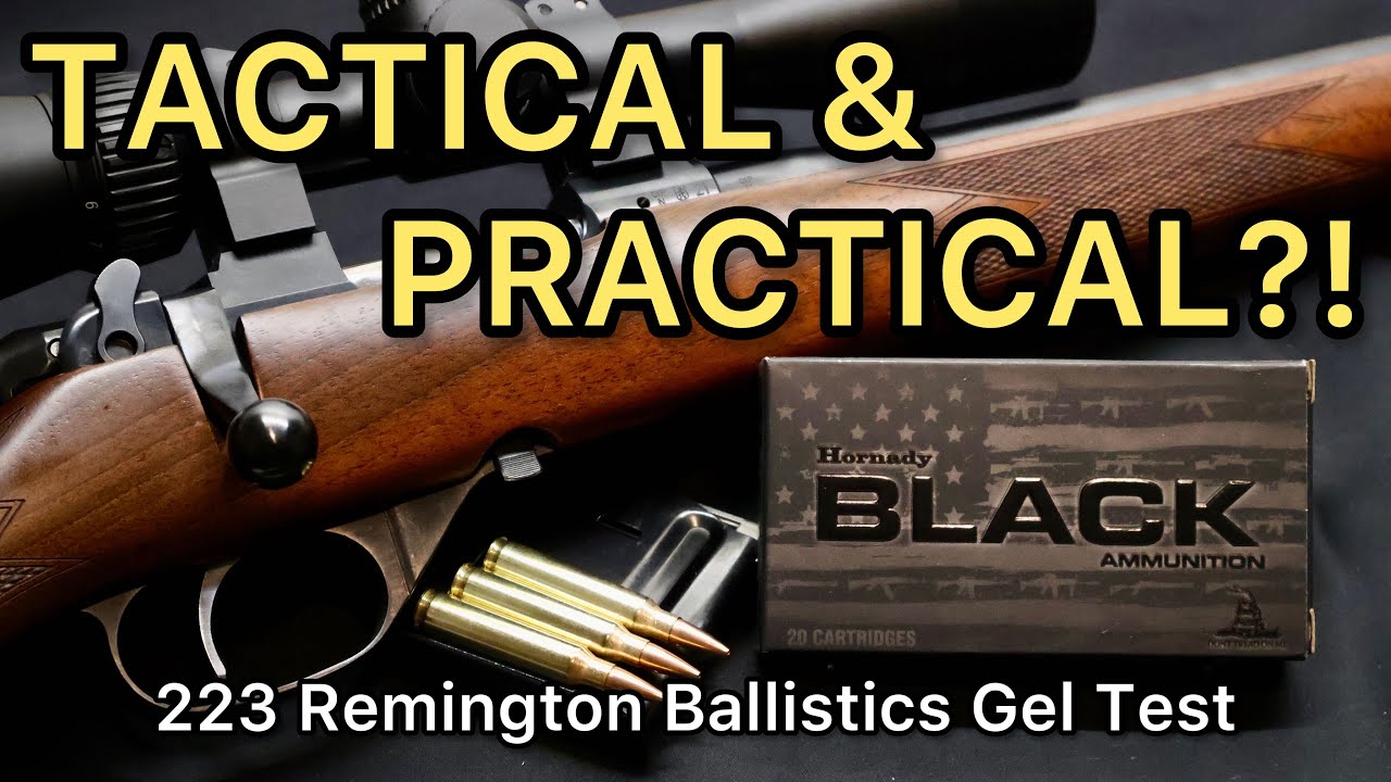 ТАК ТАКТИЧЕСКИ!! Тест гелевых патронов 223 Remington Hornady Black 75gr BTHP Ballistics