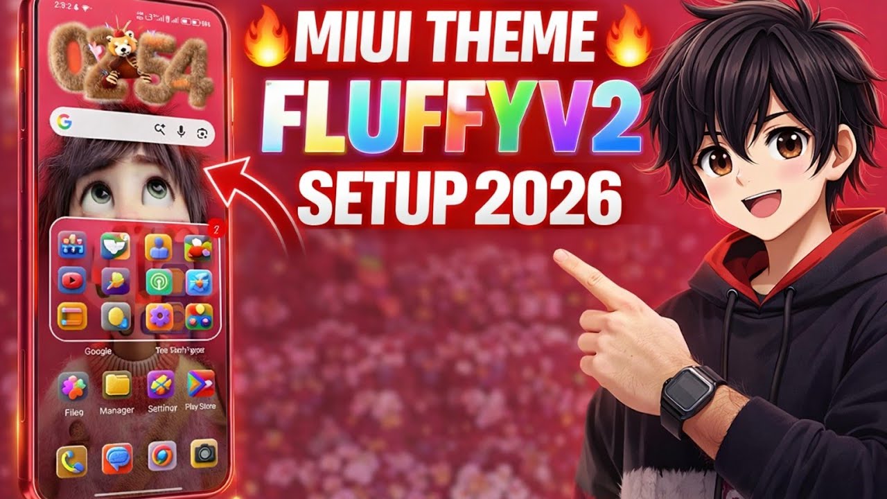 New Xiaomi Hyperos global theme FluffyV2 