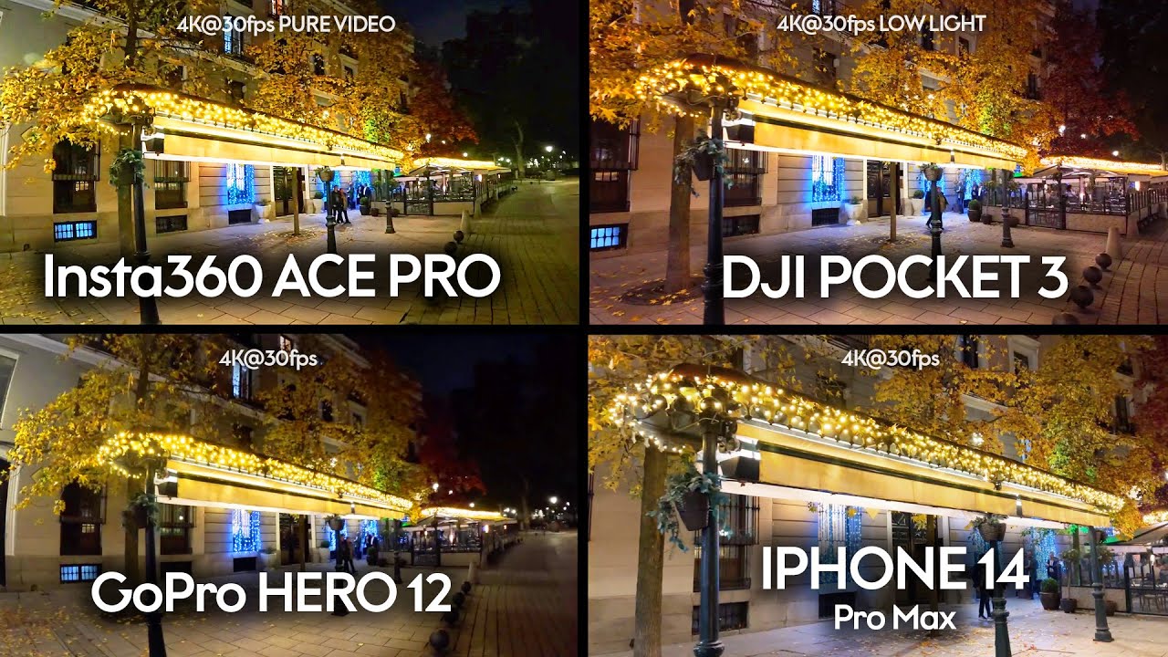 Insta360 ACE PRO vs DJI Pocket 3 vs GoPro 12 vs IPhone 14 Pro Max ¡MEGA TEST!