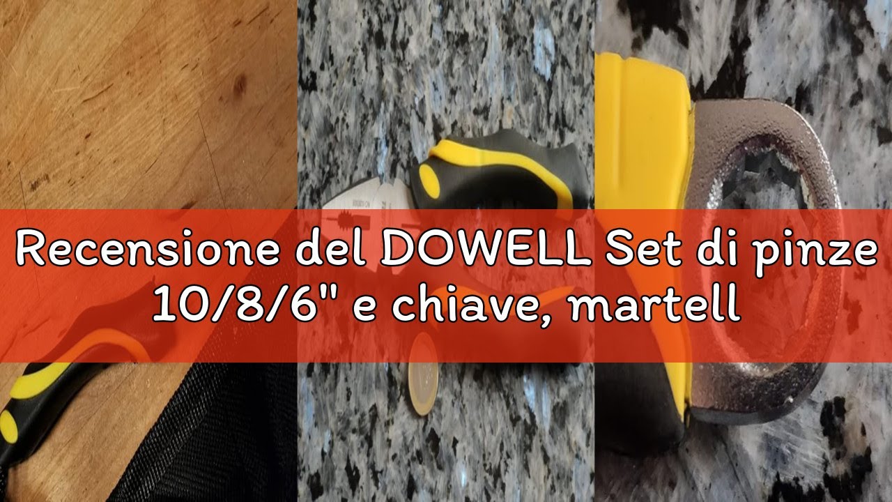 Recensione del DOWELL Set di pinze 10/8/6