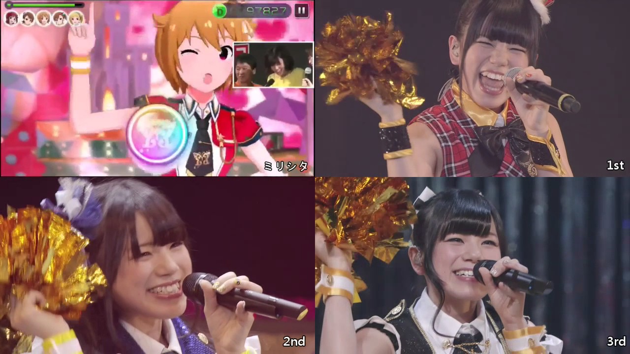 【 恋のLesson初級編 】ミリシタ‧1st‧2nd‧3rd 比較