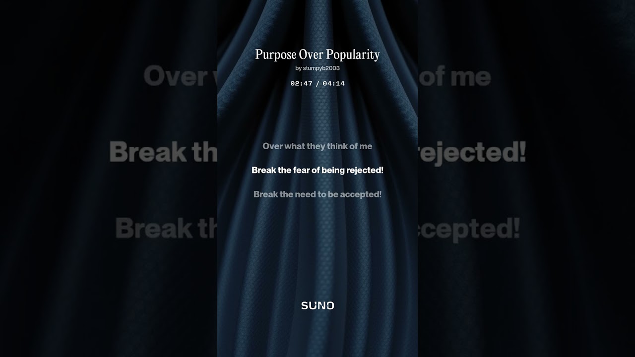 Purpose Over Popularity