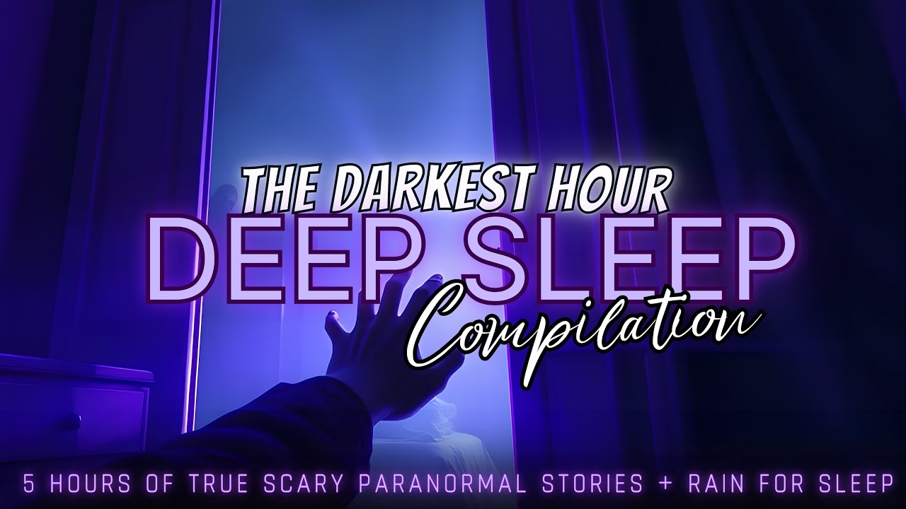 5 Hours of TRUE Scary Ghost Stories + rain for sleep 💤 NO ADS, dark screen 