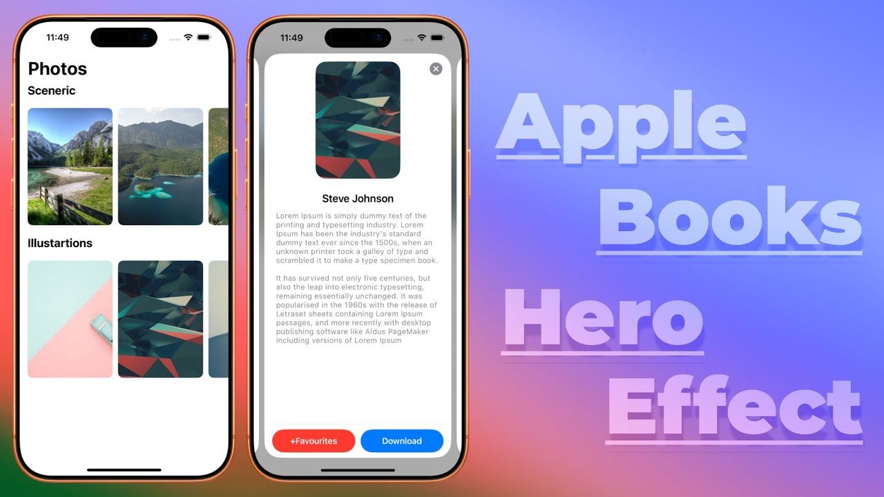 Apple Books Hero Effect - Synchronized Scroll Matched Geometry Effect - Complex UI - Xcode 26