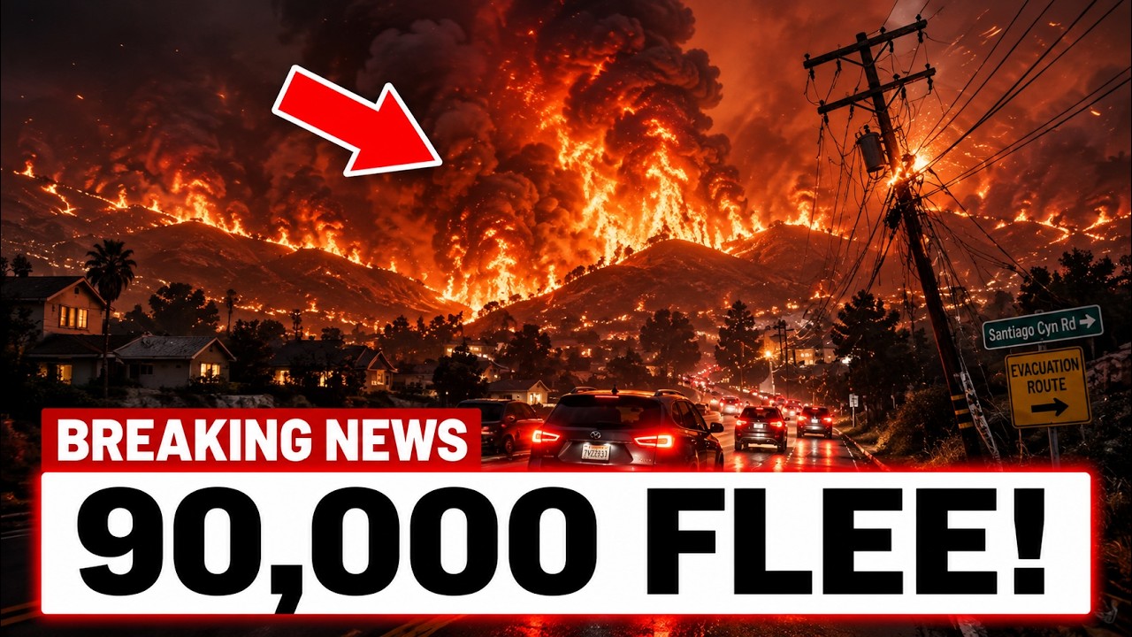 Hawk Fire Explodes Overnight | 15,000+ Acres Burned, 90,000 Evacuated & Power Knocked Out