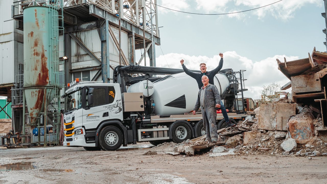 Druk dagje beton pompen met de Scania P450 mixerpomp van Westeneng!