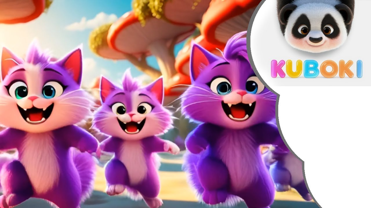 🎶 A aldeia dos gatos roxos – Episódio 13 - desenho animado - um festival cheio de música e dança