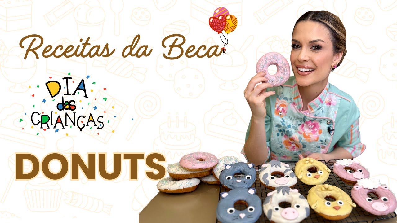 Como Fazer Donuts Fofinhos em Formato de Animais 🐻🍩 | Receita Divertida para Fazer com as Crianças!