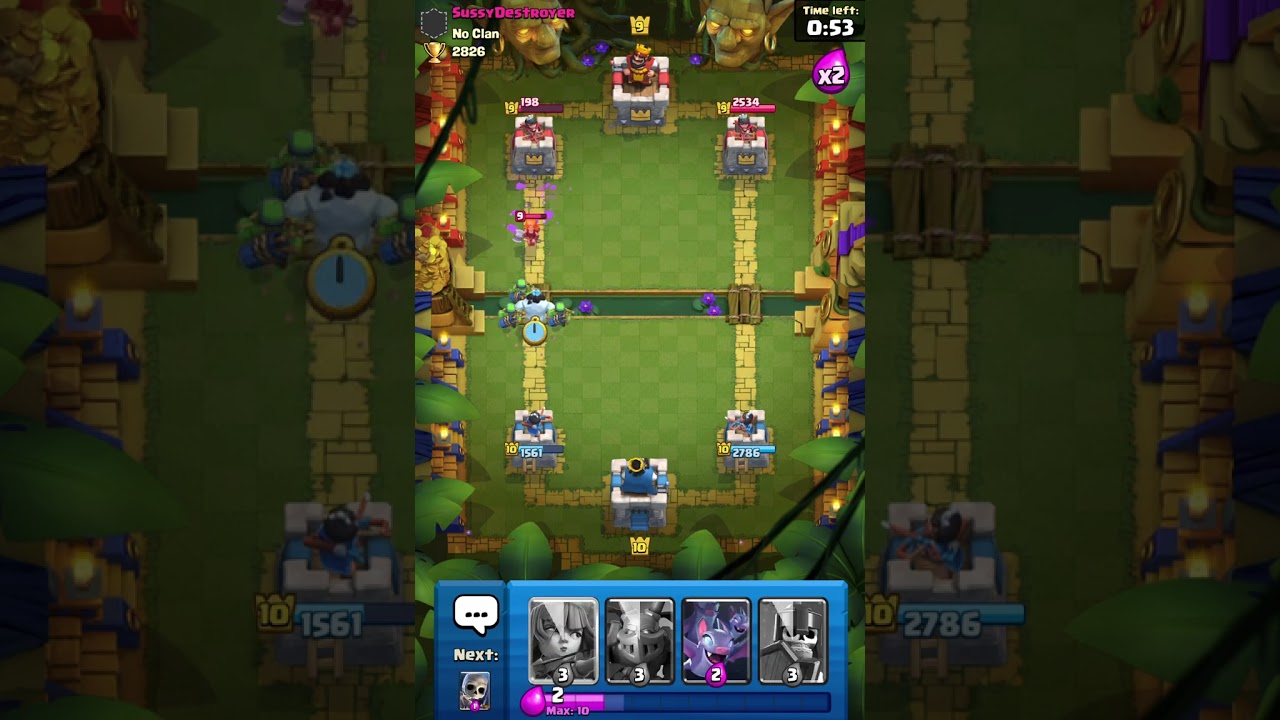 Clash royal | Jungle Arena | Battle 16 #clashroyale #games #mobilegame  #supercell