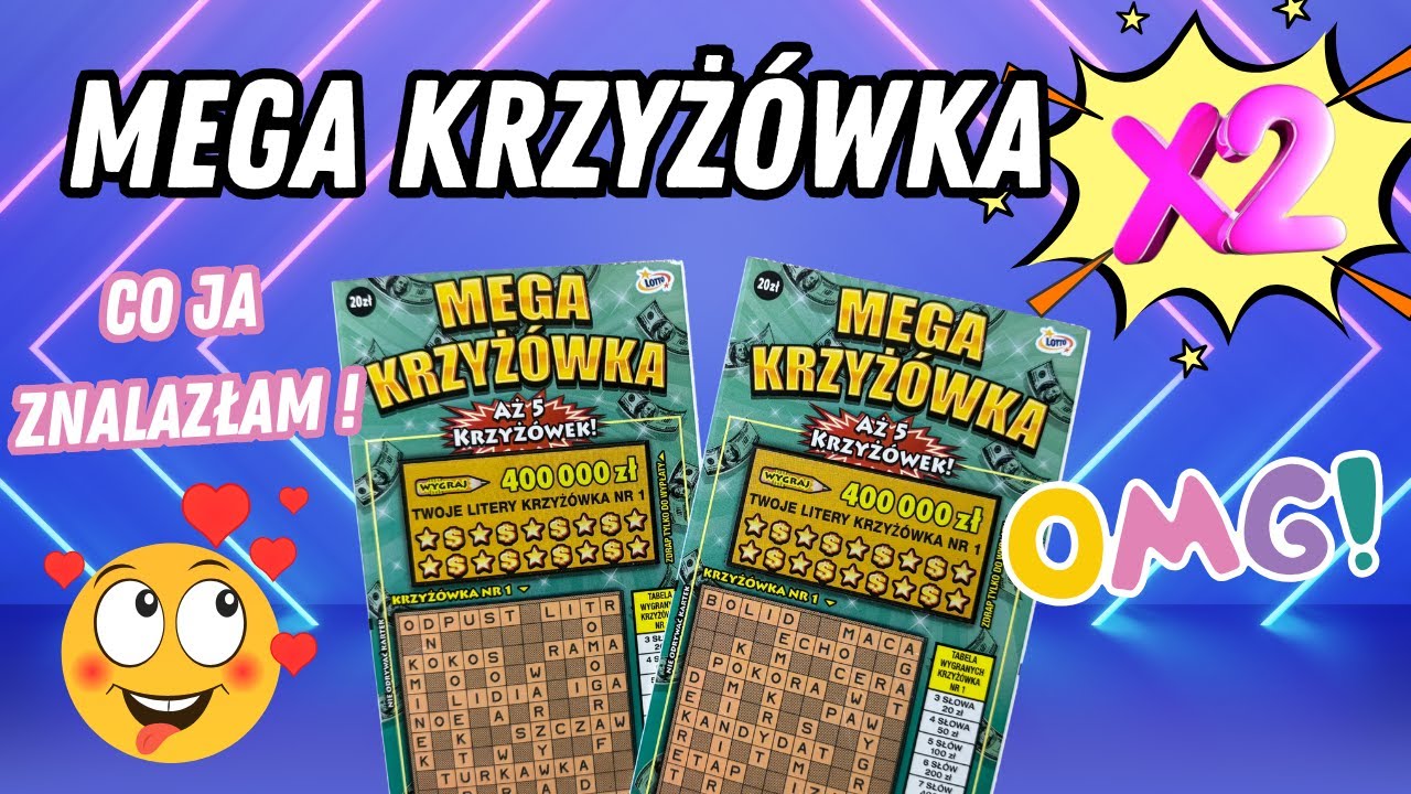 ZDRAPKI LOTTO🍀2 MEGA KRZYŻÓWKI ! 😮🥰 POMYSŁ @joannakwasniewska5194 💞 #zdrapki #scratchcards #lotto