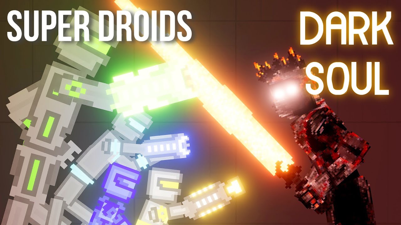 Super Droids vs Dark Soul Boss (Corruption of The Divine) - People Playground 1.20
