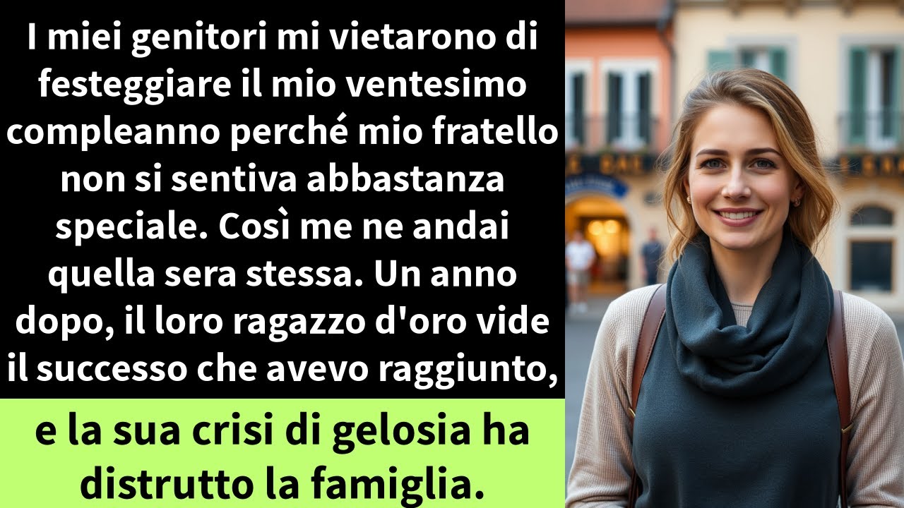 I miei genitori mi vietarono di festeggiare il mio ventesimo compleanno perché mio fratello non