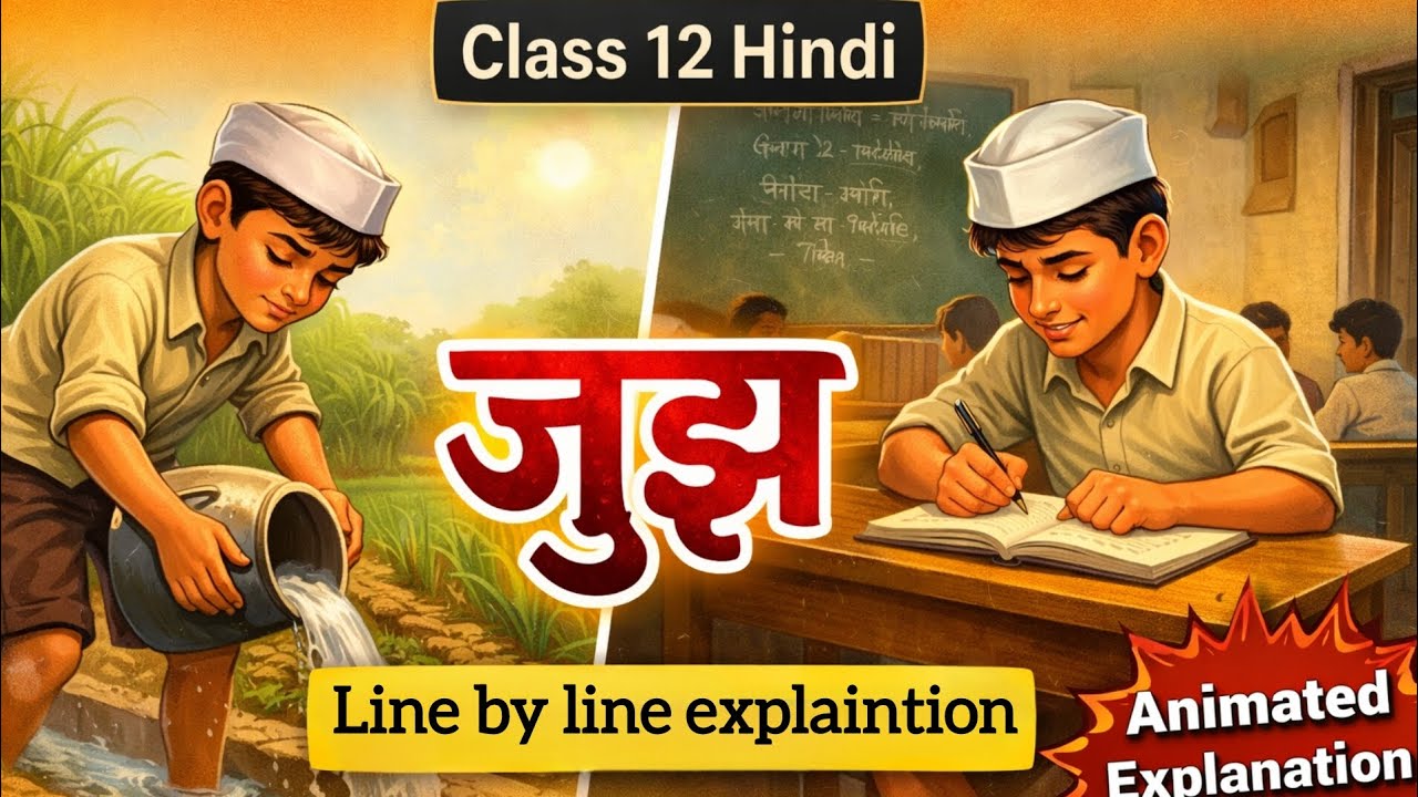 Jujh Class 12 Hindi | Vitan Chapter 2 | जूझ | Jujh Full Explanation | Jujh Animated Explained | 