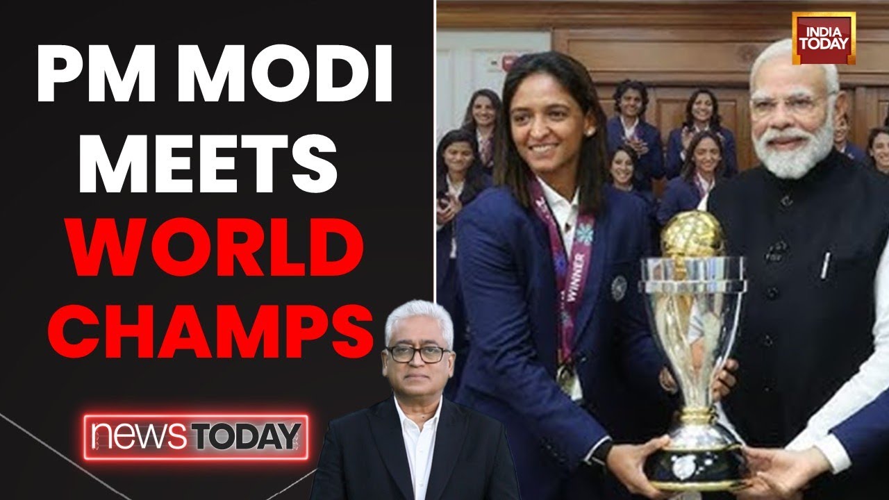 Cricket World Champions Meet PM Modi, Gift Him Special 'Namo' Jersey | India Today
