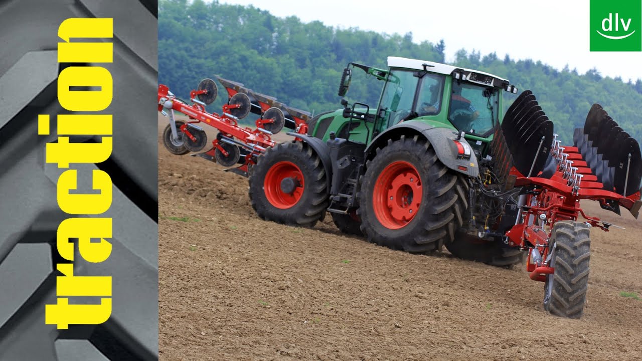 traction-Vergleich: Front- und Heckpflugkombi vs. Aufsatteldrehpflug