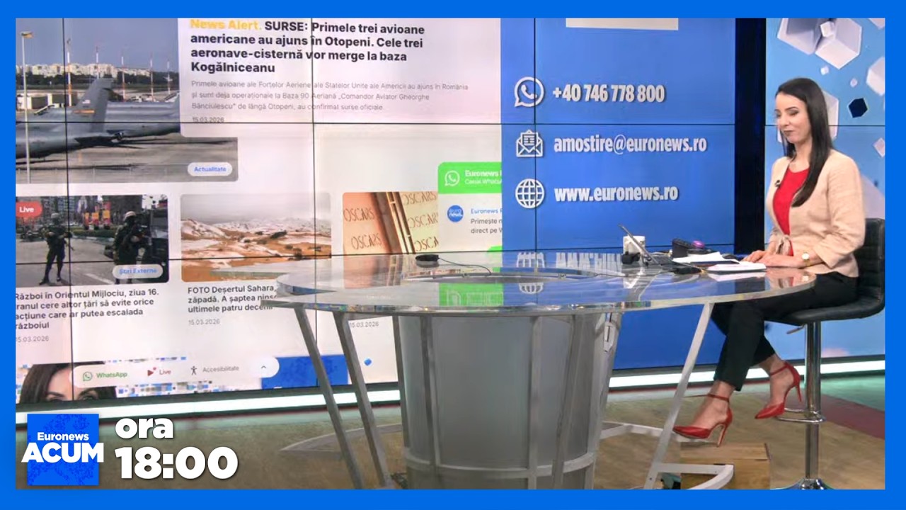 Global Weekend - Știrile Euronews România - de la ora 18:00 - 15 martie 2026