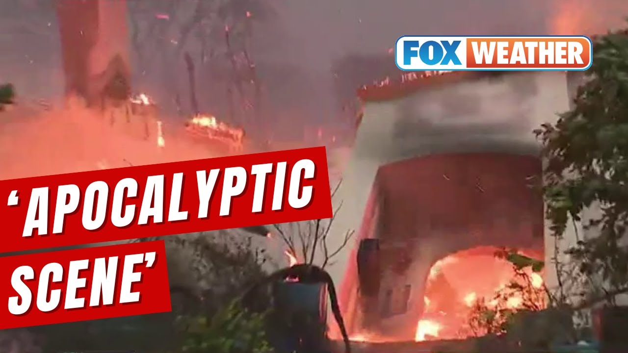 Watch: Los Angeles Home Collapses Live On FOX Weather As Wildfires Rage In Southern California