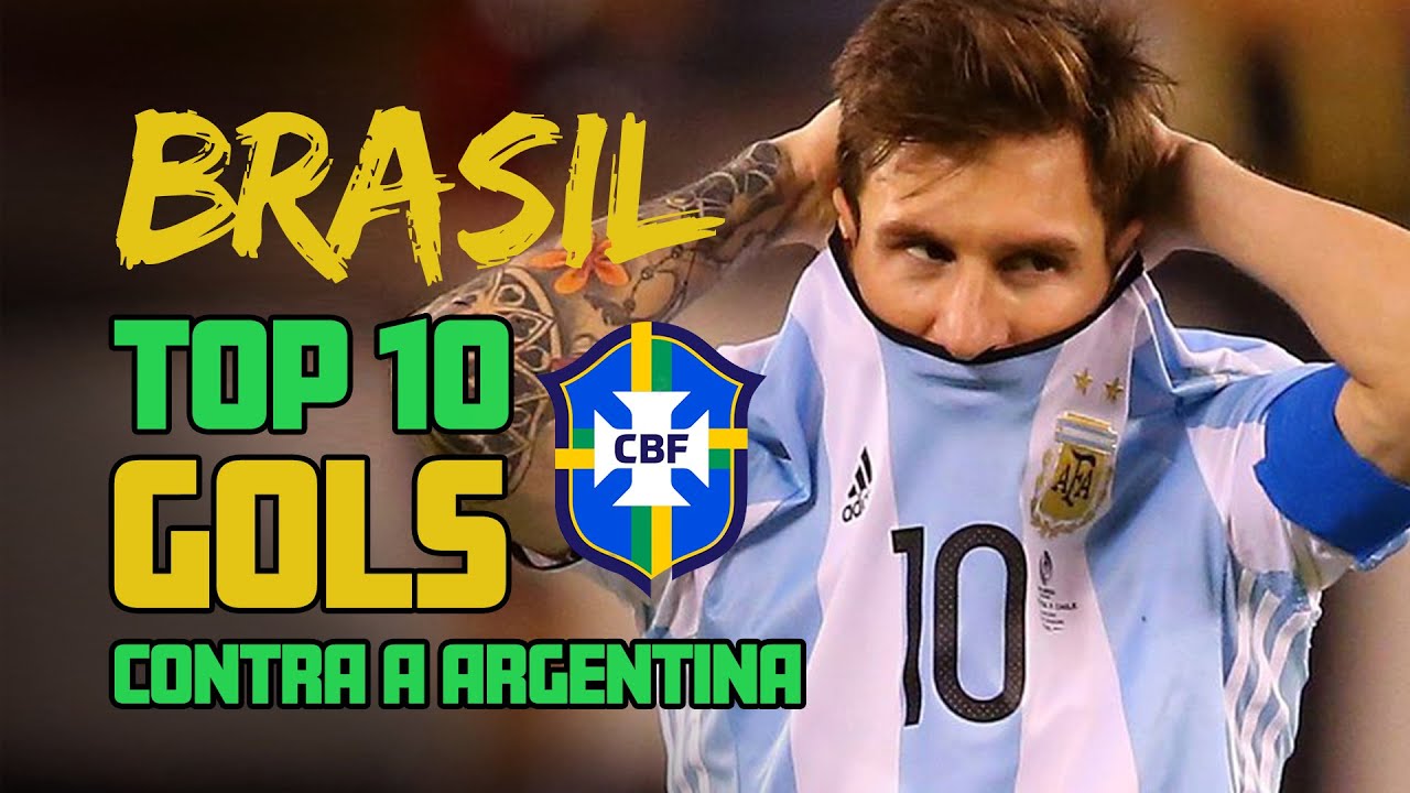 [BRASIL vs ARGENTINA] Top 10 GOLS do Brasil contra Argentina