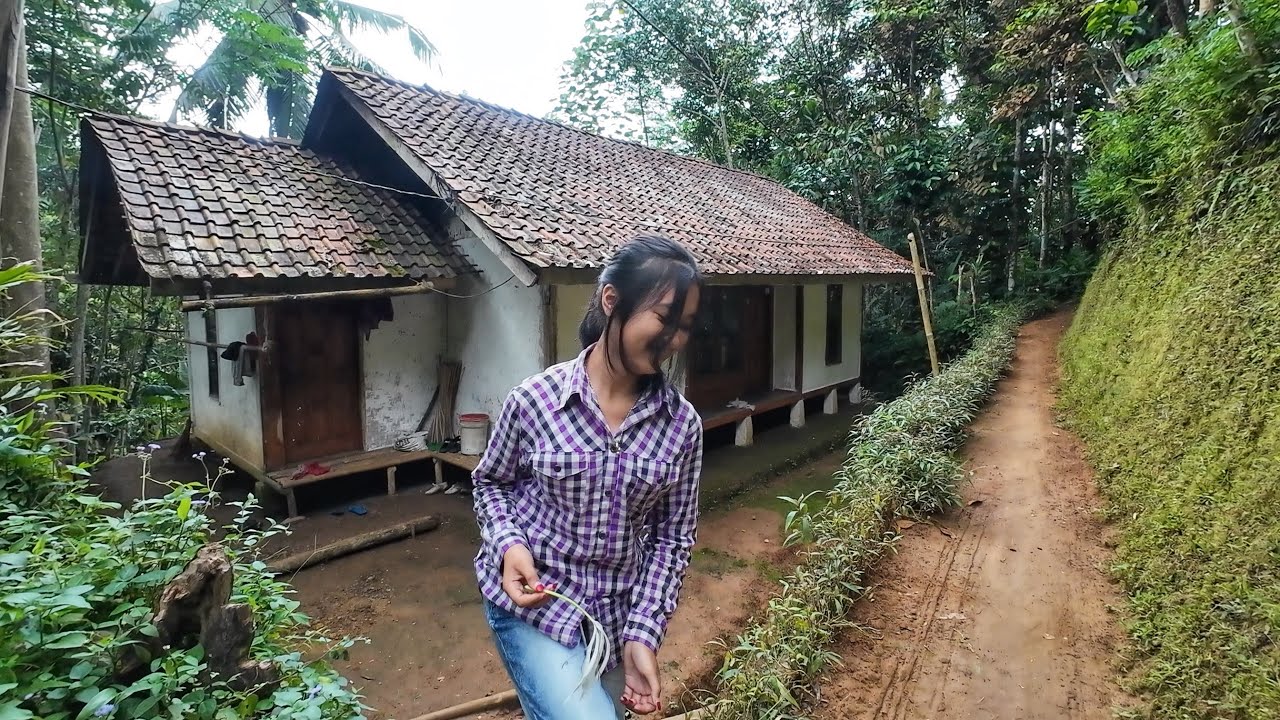 AW😍 SUASANA SORE YANG TENANG, HUJAN DI KAMPUNG NAMBAH BETAH, HAWA DINGIN PEDESAAN SUNDA JAWA BARAT