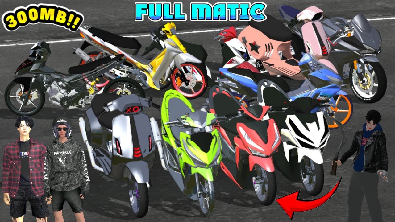 RILIS GTASA FULL MOD DRAG MATIC VESMET  FIZ R 2TAK MXKING VARIO CBR 