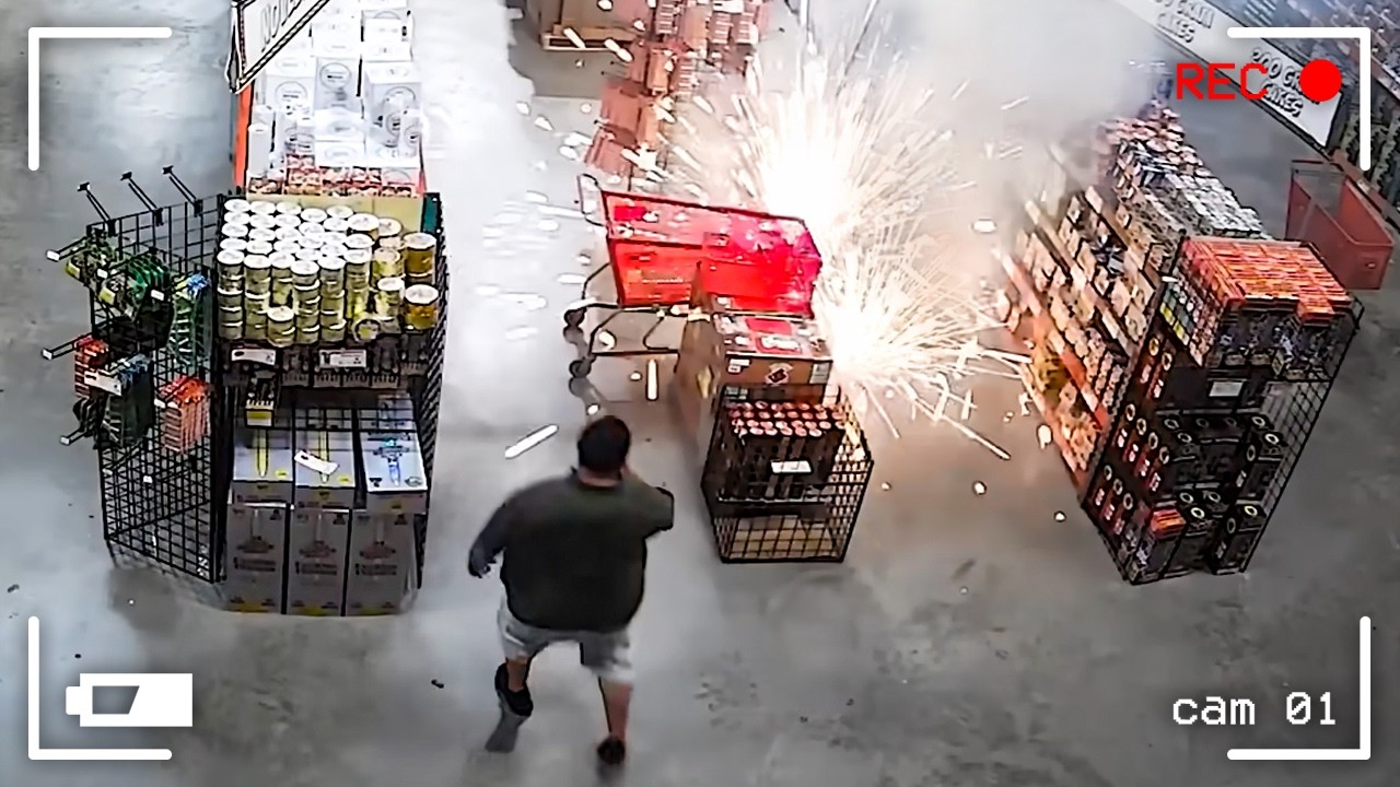 75 unglaubliche Momente, die von einer CCTV Kamera aufgenommen wurden