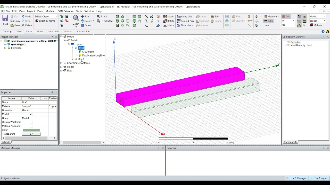 03 Q3D Modeling and Parameter setting, with English subtitles